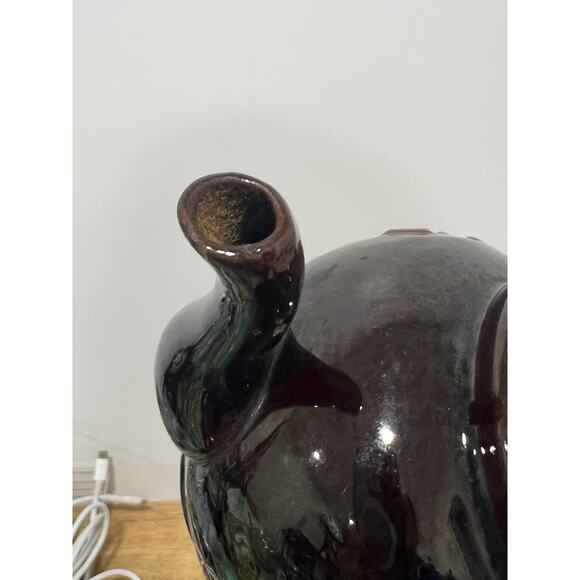 Vintage Brown Betty Style 'India Tea' Tea Pot - Maker Unknown - Picture 5 of 9